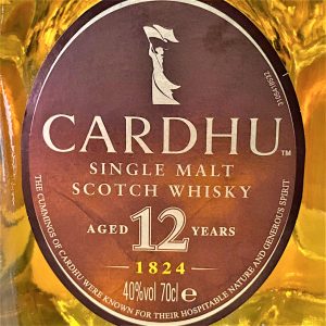 Garrafa Cardhu Single Malt Scotch Whisky Aged 12 Years