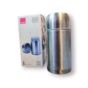 Termo para Sólidos IBILI Class 1 L — Inox 18/10, dupla parede, com taça e tampa interior com válvula (com caixa)