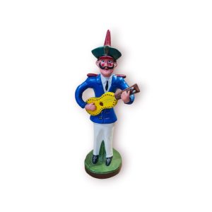 Figurado de Barcelos – “Músico” 48 cm, assinado M. Barbeiro (barro policromado)