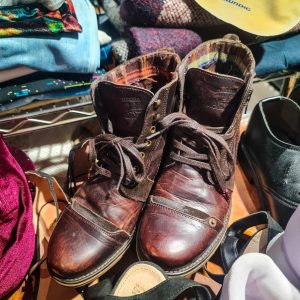 Botas Levi’s® em Pele Castanha – Tamanho 40