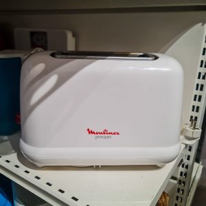 Torradeira Moulinex Principio Série T26 – 850 W – 2 Fatias – Branco/Vermelho