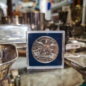 Moeda Comemorativa Canadá 1989 – “Fleuve Mackenzie River” – 1 Dollar Prata 0.500 (Elizabeth II)