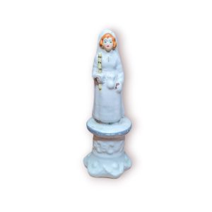 Estatueta Religiosa Porcelana Pintada à Mão – Figura de Freira / Noviças