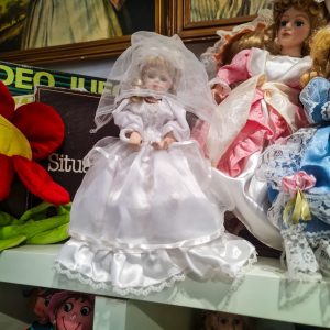 Candeeiro Boneca Noiva Porcelana – Coleção Poupée Lamp (29 cm)