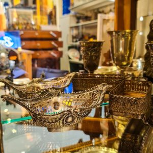 Taça Decorativa Prata Inglesa 925 – 163 g – Estilo Neoclássico Vazado