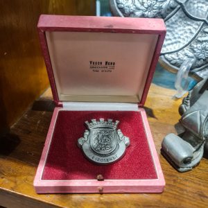 Medalha Heráldica Esposende Estanho 98% – Gravador Vasco Nuno (Portugal)