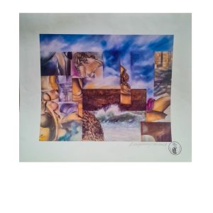 Serigrafia António Guimarães – “Homenagem a Dalí” – Edição numerada 195/200 K – 479x559 mm