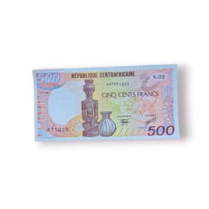 Nota 500 Francos CFA – República Centro-Africana (1986) | Série BEAC