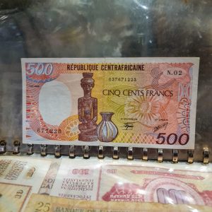 Nota 500 Francos CFA – República Centro-Africana (1986) | Série BEAC