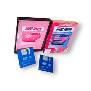 Jogo Stunt Driver (PC, 1992) – Edição em Disquete 3.5” – Completo com Caixa e Manual Original