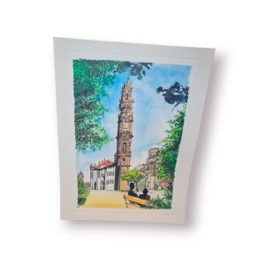 Serigrafia “Torre dos Clérigos”, Porto – João Parrinha, 1997 (40x30 cm)