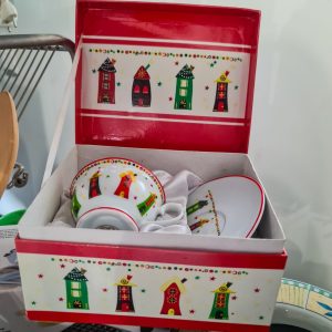 Chávena Chá com Pires DR® – Porcelana Decorada – Tema Natal – Com Caixa Original