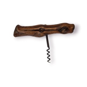 🪵 Saca-Rolhas Artesanal com Cabo Madeira Natural – Peça Rústica e Decorativa