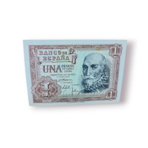 💸 Nota – 1 Peseta Espanha 1953 (Série G) – Banco de España