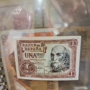 💸 Nota – 1 Peseta Espanha 1953 (Série G) – Banco de España