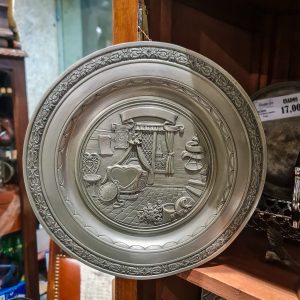 🍽️ Prato Decorativo em Estanho 95% – Criações J. Dores (Portugal)