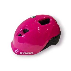 🎀 Capacete Infantil B’Twin Rosa – Tamanho S (53–56 cm)