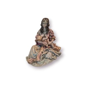 🕊️ Escultura Decorativa Mãe a Amamentar – Figura Feminina com Criança