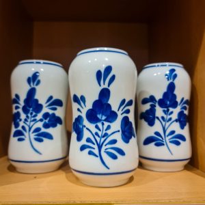 🏺 Vaso Louça Tradicional de Viana do Castelo – Faiança Portuguesa Azul e Branco