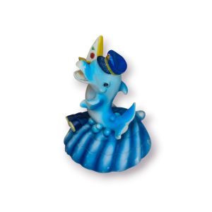 🐬 Estatueta Decorativa Golfinho Marinheiro – Tema Náutico
