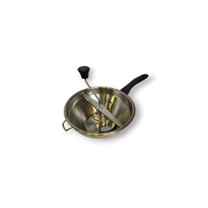 Passe-Vite Manual Aço Inox com Manivela – 24cm – Clássico Tradicional
