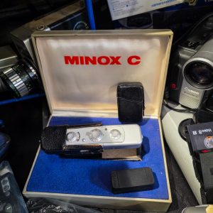 📸 MINOX C – Câmara Espiã Subminiatura 8x11 – Completa com Caixa Original – A Funcionar