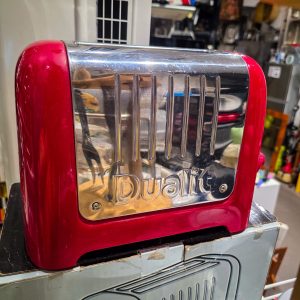 🔴 Torradeira Dualit Lite 2 DL2EU – 1000-1100W – Vermelha – Com Caixa Original