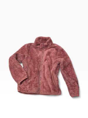 🧥 Casaco Polar Infantil Lefties – Rosa Antigo – 9/10 Anos