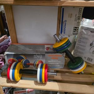 🏋️‍♂️ Conjunto Halteres Ajustáveis Salter “Mancuernas Junior” – 11 Kg – Com Caixa Original