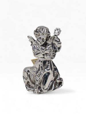 👼 Anjo Músico em Prata 999 milésimas – Marca SIPALIU – 10 cm