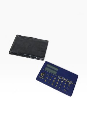 🧮 Mini Calculadora Cartão “EURO” – Formato Slim – 8 cm