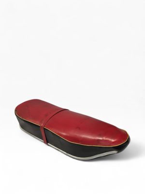 🏍️ Banco Original Motorizada Zündapp – Vermelho/Preto – Anos 60/70