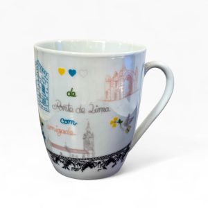 ☕ Caneca Decorativa “Ponte de Lima com Amizade” – Motivos da Vila Mais Antiga de Portugal