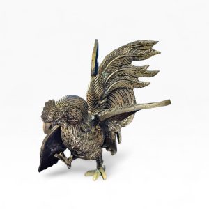 🐓 Escultura Decorativa Galo Metal – Peça Vintage Pesada