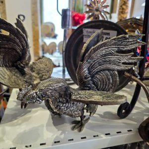 🐓 Escultura Decorativa Galo Metal – Peça Vintage Pesada