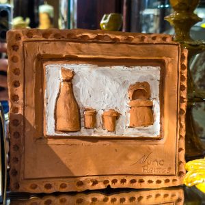 🏺 Quadro Cerâmico Artesanal Assinado Nuno Ramos – Natureza Morta