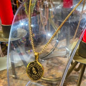 ✝️ Colar Aço Inoxidável com Medalha Religiosa – Oração da Serenidade