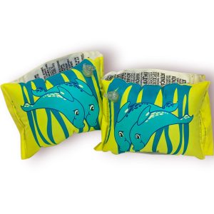 🐬 Braçadeiras Insufláveis Infantis Bestway Golfinhos – 3-6 Anos (18-30 Kg)