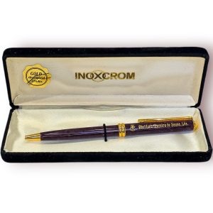 🖊️ Caneta Vintage INOXCROM Gold Electroplated 23K – Espanha (Anos 80/90) com Caixa Original