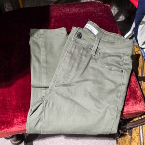 👖 Calças Denim Co. Verde Militar – Tamanho 36 (Slim Fit)