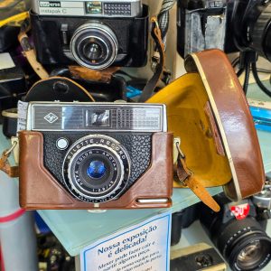 📷 Câmara Analógica Agfa Silette Record – Color-Apotar 45mm f/2.8 – Prontor 500 LK – Alemanha – com Estojo Original