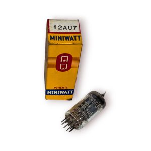 🎛️ Válvula Eletrónica Philips Miniwatt 12AU7 (Made in England)