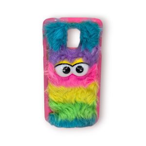 🧸 Capa Decorativa “Monster Fur” Samsung Galaxy S5 – Pelúcia Colorida Olhos 3D