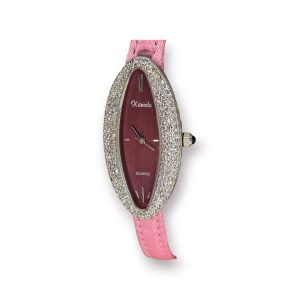 ⌚ Relógio Feminino Xanadu Quartz – Caixa Oval com Cristais