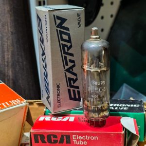 📻 Válvula Eletrónica Philips PL504 Vintage com Caixa – Vacuum Tube para Rádio, TV e Restauro