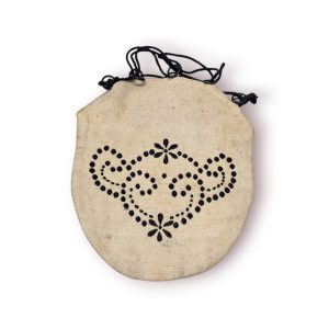 🧵 Bolsa Tradicional em Linho Cru Bordada à Mão – Estilo Minho