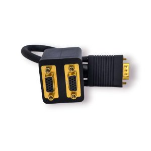 🔌 Adaptador VGA Splitter 1 Macho para 2 Fêmeas – Cabo Conversor Monitor PC