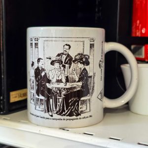 ☕ Caneca Vintage Delta Cafés “Um Café à Maneira” – José Garcês – 9,5 cm