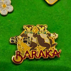 🐻 Pin Vintage “BARAKA” – Ursos Músicos em Esmalte Colorido