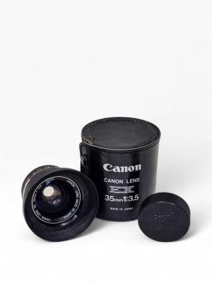 📸 Lente Canon EX 35mm f/3.5 Vintage + Caixa Original – Made in Japan